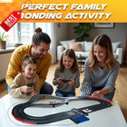Electric Slot Car Race Track Set 115ft With 4 Cars Remote Control Toy - Us