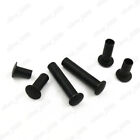 Black Steel Oval Head Semi Tubular Rivets M2 5 M3 M4 M5 M6