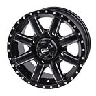 Set Of 32x10-14 Tusk Terrabite Tires On Cascade Wheels 4 156  Machined black