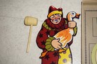 Vintage Quack Ring Toss Toy Game No 30 Clown   Pipe Complete 1940 s In Box Rare