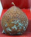 Antique Worlds Fair 1904 St  Louis Small Hinged Strawberry Coinpurse Souvenir
