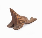 Cryptomeria Wood Seal Figurine Wooden Vintage Handmade Animal Statue