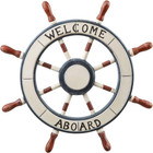 24  Wooden Boat Anchor With Crossbar  Steering Wheel  D  cor Home Wall Decor  Shi