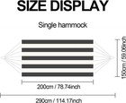 Double Hammock Comfortable For Hanging Sturdy 440lbs Capacity Hammock