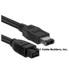 6ft Firewire Cable 9 Pin To 6 Pin Ieee1394b 800 To 400 Bilingual For Macbook Pro