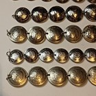 Vintage Coin Bracelet Foreign Silver Tone Peru Concave Variety Lot Of 5 Style 12