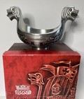 Vintage Konge Norwegian Tinn Royal Pewter Viking Ship Ale Bowl 125645 Dragon