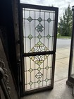   Antique Stained Glass Windows   Top And Bottom Set   Architectural Salvage