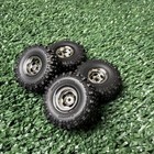 Axial Scx30 K10 Tsl Bogger Super Swamper Tires Chrome Wheels Bronco K10 Set  4 