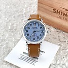 Shinola Runwell 41mm Slate Blue Dial Tan Leather Strap Men s Quartz Watch