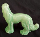 Stangl Wolfhound  Borzoi Pottery Dog Figurine 1930s Green