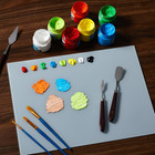 1 Pcs 12 X 16 Inches Neutral Grey Tempered Glass Palette For Oil Painting Keeps 