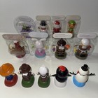 Lot Of 13 Dancing Solar Powered Bobbleheads Character Animal Themed Holiday