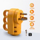 Welder Plug 50 Amp Nema 6-50p Replacement Male Plug Heavy Duty Yellow Etl Listed