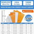 10 000 Pcs 23 Gauge Pin Nails 1-3 8-inch Length Headless Piner Nails Galvanized