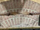 Antique Oak Fireplace Fender Guard Barley Twist Expandable
