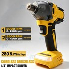For Dewalt Dcb204 20v Max Cordless 1 4  20volt Brushless Impact Driver Tool Only