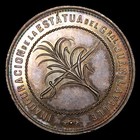 1887 Argentina Silver Medal  Lavalle  Plata  R  Grande Buenos Aires Very Rare 
