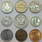 Old Obsolete Us Coin Collection With Silver   Uncirculated 9 Coin Set   lot 7 