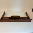 Vintage Singer Treadle Sewing Machine Center Drawer Oak Wood Beaded Trim Antique