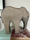 New 2015 Ostheimer Wooden Grey Curve Trunk Elephant Handmade In Germany  6   x 6    