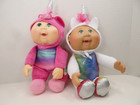 Cabbage Patch Cuties Fantasy Friends 2 Unicorn Plush Dolls Pink White
