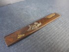 Japanese Antique Edo Kozuka Merchant Town Shape Samurai Fitting Sword