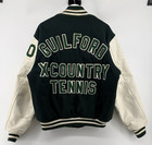 Vintage Renroc Guilford High School Varsity Letterman Jacket Wool Leather Large