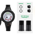 Dn20 Water Meter 3 4  Npt  Cubic Water Flow Meter  Cold Water Meter With Pvc For