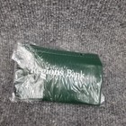 Vintage Regions Bank Bag Mini Coin Purse Pouch Green Zipper Money Banking Cash
