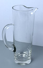 Vintage Retro Handblown Glass Martini Pitcher 8  Tall