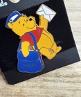 Disney Winnie The Pooh Mail Carrier Pin Pooh Bear Mailman With Envelope Blue Bag