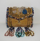 Antique Native American Iroquois Beaded Pin Cushion Needle Case Whimsey