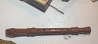 Vintage Antique Johannes 25 Year Pearwood Soprano Dbl Hole Baroque Recorder Wbox