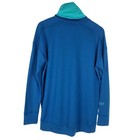 Mons Royale Womens Cortina Merino Wool High Neck Baselayer Tunic Sz L Thumbholes