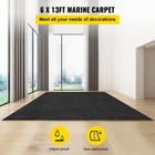 Bass Boat Carpet Cutpile Marine Carpet 6 X 13 Ft Charcoal Black In outdoor