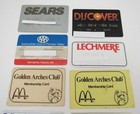 Mixed Lot Nine  9  Expired Vintage Collectible Credit Cards   Membership Cards