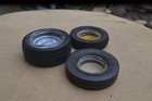 Lot Of 3 Vintage Advertising Tire Ashtray - Goodyear  General  Inque