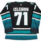 Macklin Celebrini Jersey San Jose Sharks Black Mens Large  71 Stitched Hockey