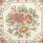 Vtg Victorian Impression Floral Ceramic Tile 6  X 6 Transferware Detailed 1980 s