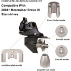 For 04-23 Mercruiser Bravo 3 Aluminum Anode Kit Hardware        