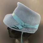 True Vintage Milford Wool Womens Hat Cadet Metal Stars Military Tie Original 