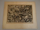 Signed Original Ray Prohaska Mcm Expressionist Seascape Pencil Drawing 14 5x19 5