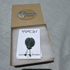 Joyce Fritz Yipes Studio Handmade Teal Bug Brooch Pin 2011 Unusual   new