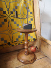 A Fabulous 19th Century Candlestand Treen Turrned Wood