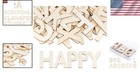 Wooden Letters 4in Unfinished Craft Alphabet Sign Decor Diy Wall