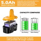 1pack 2pack 18v For Dewalt 5 0ah 18 Volt Xrp Dc9096 Dc9098 Nimh Battery Dc9099