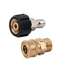 Pressure Washer Adapter Set  Quick Connect Kit  Metric M22-14mm Female Swivel 