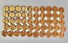 X 1 Roll 1960 Denver D Mint 50 Bu Uncirculated Large Date One Cent Penny Coins