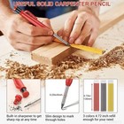 Solid Carpenter Mechanical Pencil With Sharpener Woodworking Tools 2 8mm 3 Color